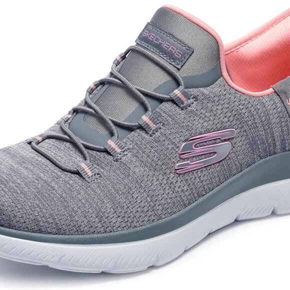 Women's Slip-in Sneakers Polyurethane GYCL Grey Coral 6 Wide Comfort